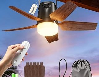 6 Best Battery Powered Ceiling Fan No Wirings (2026)