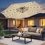 Best Cantilever Patio Umbrellas for Shading a Full Dining Table