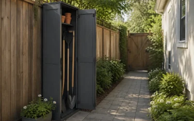 8 Best Vertical Outdoor Storage Sheds for Narrow Side Yards