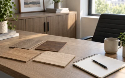 Compare Office Furniture Finishes with Real Samples