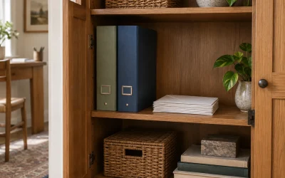 Separate Household Mail and Business Paperwork in One Cabinet