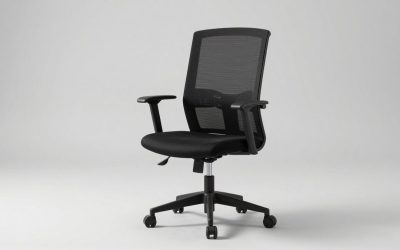 High Back Desk Chair With Wheels: Back Height, Seat Height Range and Casters