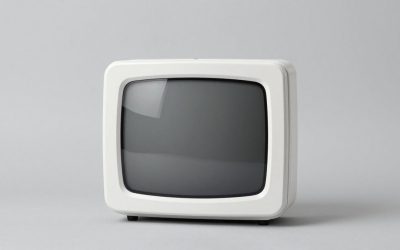White TV Unit with Wooden Top